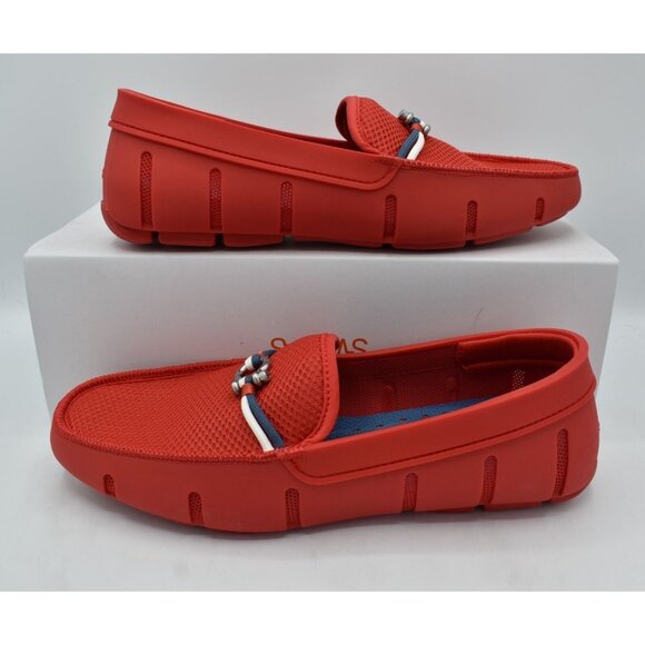SWIMS Mens Size 9.5 Riva Red Slip On Loafers Shoes main image 4